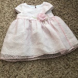 Special occasion pink baby girl dress